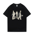 Black short sleeved top